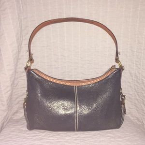 Black & Brown Fossil small hobo purse